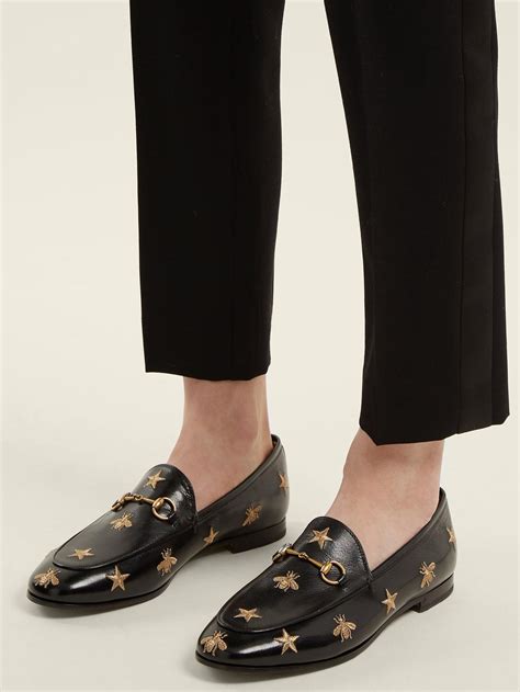 embroidered loafers gucci|classic Gucci loafers women's.